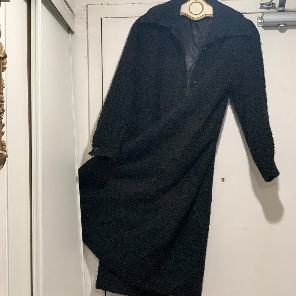 VINTAGE LONG WOOL TRENCH COATS SIZE S
